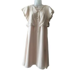 The Kooples Silk Flutter Dress in Blush NWT Size Medium